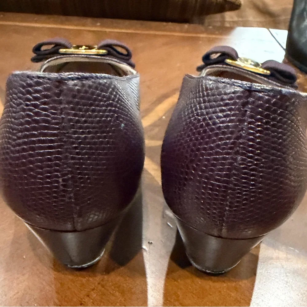 Salvatore‎ Ferragamo Dark Textured Loafers